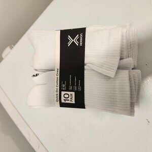 XERSION Men's Quick Dry Cotton Crew Socks - Pack of 10